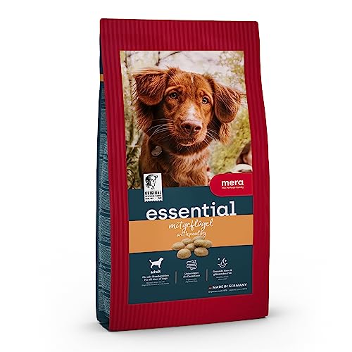 mera essential Geflügel Hundefutter für ausgewachsene normal aktive Hunde, Trockenfutter 2kg von MERA