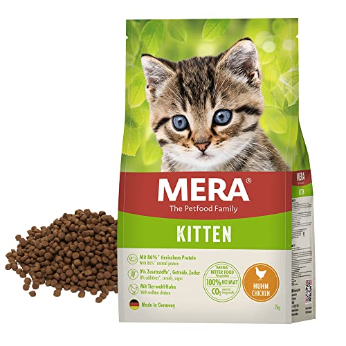 MERA Cats Kitten Huhn, Trockenfutter für heranwachsende Katzen und Kätzchen, getreidefrei & nachhaltig, Katzentrockenfutter mit hohem Fleischanteil, 10 kg von MERA