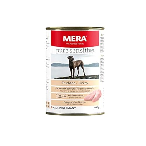 MeraDog Pure Sensitive Meat Truthahn 400g Dose (Menge: 6 je Bestelleinheit) von MERA