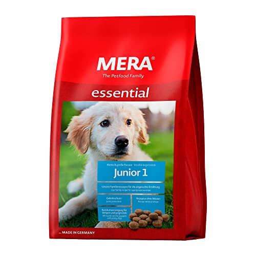 MERA essential Junior 1, Hundefutter trocken für Welpen, Trockenfutter mit Geflügel Protein, gesundes Futter für junge Hunde, ohne Weizen (12,5 kg) von MERA