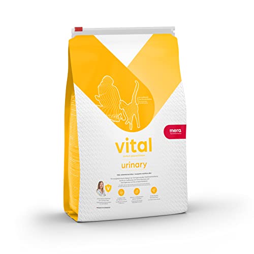 MERA vital Urinary Katzenfutter trocken (3kg)- bei Entzündung der Harnwege, Auflösung von Struvitsteinen, beugt neuen Harnsteinen bei Katzen vor, für ausgewachsene Katzen von MERA