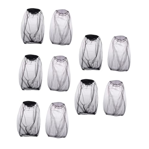 MERIGLARE 10x Kopf Net Mesh, Fly Gesicht Abdeckung Leichte Abnehmbare Hals Fly Netting für von MERIGLARE