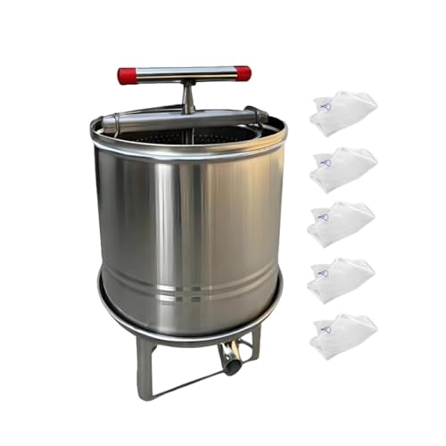 MERIGLARE Großer Honigpresser, Manueller Haushalts Honigbrecher, Robuste Mehrzweck Obstpresse Zur Herstellung von Gemüse, Wabentrauben, 5 Filterbeutel MERIGLARE Großer Honigpresser, Manueller Haushalts Honigbrecher, Robuste Mehrzweck Obstpresse Zur Herstellung von Gemüse, Wabentrauben, 5 Filterbeutel von MERIGLARE