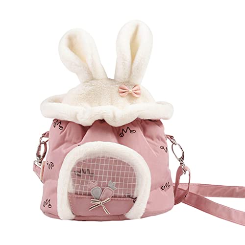 #N/A Hamster Hot Kindertasche Paket mit verstellbarem Schultergurt Atmungsaktive Reisetasche Warmes Kleintier für - Rosa von MERIGLARE