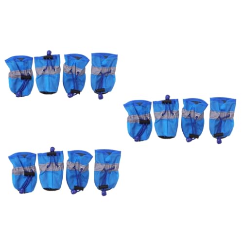 MERRYHAPY 12 STK Haustier Hunde Outdoor-Schuhe Regenstiefel Für Haustiere rutschfeste Schuhe Haustier Pfote Socken Für Den Winter Winterschuhe Für Haustiere Outdoor-socken Wintersocken Blue MERRYHAPY 12 STK Haustier Hunde Outdoor-Schuhe Regenstiefel Für Haustiere rutschfeste Schuhe Haustier Pfote Socken Für Den Winter Winterschuhe Für Haustiere Outdoor-socken Wintersocken Blue von MERRYHAPY
