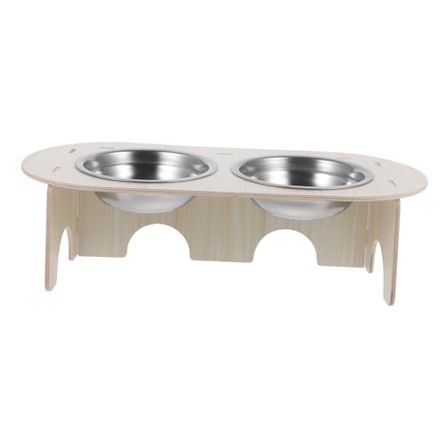 MERRYHAPY Erhöhtes Katzenfutter- und Wassernapf-Set aus Edelstahl Kleiner Hundenäpfe-Ständer bequemes Füttern für Haustiere MERRYHAPY Erhöhtes Katzenfutter- und Wassernapf-Set aus Edelstahl Kleiner Hundenäpfe-Ständer bequemes Füttern für Haustiere von MERRYHAPY