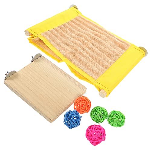 MERRYHAPY 1 Satz Hängematte für Kleintiere Teiliges Set aus Warmem Hamsternest und Spielzeugball für Meerschweinchen Hamster und Eichhörnchen Atmungsaktive Schlafgelegenheit für Haustiere MERRYHAPY 1 Satz Hängematte für Kleintiere Teiliges Set aus Warmem Hamsternest und Spielzeugball für Meerschweinchen Hamster und Eichhörnchen Atmungsaktive Schlafgelegenheit für Haustiere von MERRYHAPY