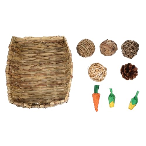 MERRYHAPY 1 Satz Hasenstrohbett Haustier bettwäsche Hasenzahn-Kauspielzeug Hasenbettwäsche Einstreu für Hamster Hasenspielzeug hasenpuppe Hasen Spielzeug Meerschweinchen Zeug Hasenstrohmatte MERRYHAPY 1 Satz Hasenstrohbett Haustier bettwäsche Hasenzahn-Kauspielzeug Hasenbettwäsche Einstreu für Hamster Hasenspielzeug hasenpuppe Hasen Spielzeug Meerschweinchen Zeug Hasenstrohmatte von MERRYHAPY