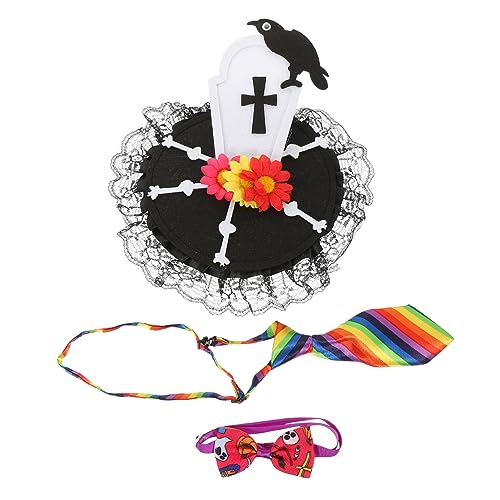 MERRYHAPY 1satz Halloween Katzenkostümset Teiliges Dekoratives Hut Für Haustiere Einstellbares Und Komfortables Design Für Und Kleine Tiere Für Festliche Anlässe von MERRYHAPY