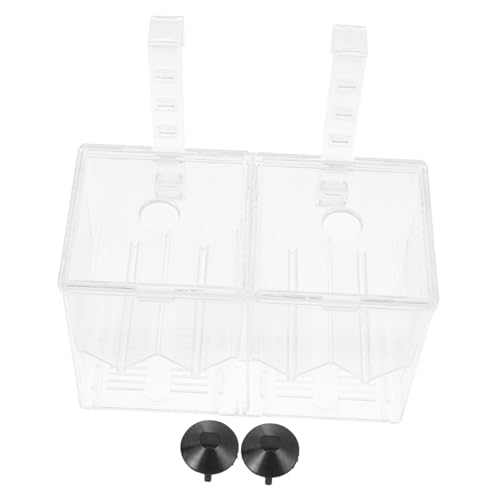 MERRYHAPY 1 Stück Fischzucht Dual Box Tank Brüterei Inkubator Aquarium Isolation Box von MERRYHAPY