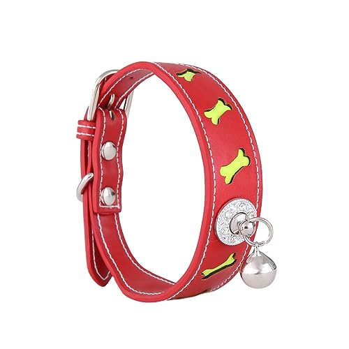 MERRYHAPY 1 Stück Halsband Für Hundehalsband Haustierhalsband Hundehalsband Pu Haustierhalsband Mit Glöckchen von MERRYHAPY