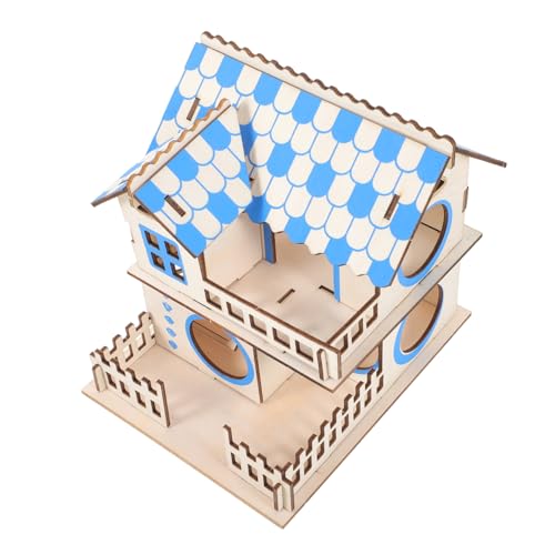 MERRYHAPY Kleintierhaus Für Hamster Aus Holz Freistehende Villa Mit Treppe Und Klettergerüst Mehrschichtiges Hamsterhaus MERRYHAPY Kleintierhaus Für Hamster Aus Holz Freistehende Villa Mit Treppe Und Klettergerüst Mehrschichtiges Hamsterhaus von MERRYHAPY