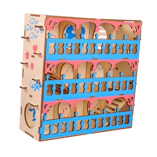 MERRYHAPY Elegantes Holz-Labyrinth Für Hamster Rennmäuse Ratten Aktivitätszentrum Für Haustiere von MERRYHAPY
