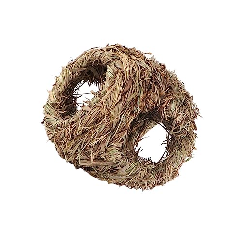 MERRYHAPY 1 Stück Handgewebtes Vogelnest aus Gras Deko für Garten Design für Vögel für Kreative Leichtes Gelb Natürlich von MERRYHAPY