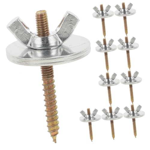 MERRYHAPY 10 Sets Vogelsitzstangenschrauben und -muttern Edelstahl-Vogelkäfig-Ständerstangenschrauben Befestigungszubehör für Vogelkäfig MERRYHAPY 10 Sets Vogelsitzstangenschrauben und -muttern Edelstahl-Vogelkäfig-Ständerstangenschrauben Befestigungszubehör für Vogelkäfig von MERRYHAPY