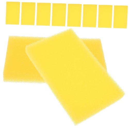 MERRYHAPY 10 Stück Teiliges Aquarium Schwammfilter Biochemische Schwamm Pads für Reptilien Terrarien und Aquarien Lochstruktur zur Verbesserung Wasserqualität Langlebig und Druckbeständig von MERRYHAPY