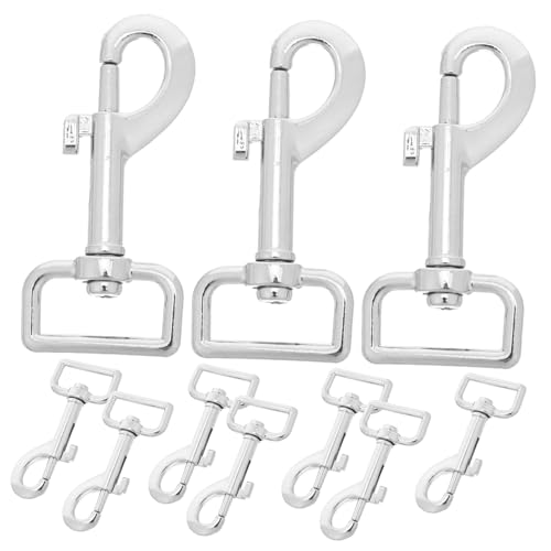 MERRYHAPY 10 Stück Teiliges Drehbare Karabinerhaken aus Robustem Langlebige Hundeleinen Clips und Schlüsselanhänger Vielseitig Einsetzbar für Haustiergeschirr Camping und Outdoor ausrüstung MERRYHAPY 10 Stück Teiliges Drehbare Karabinerhaken aus Robustem Langlebige Hundeleinen Clips und Schlüsselanhänger Vielseitig Einsetzbar für Haustiergeschirr Camping und Outdoor ausrüstung von MERRYHAPY