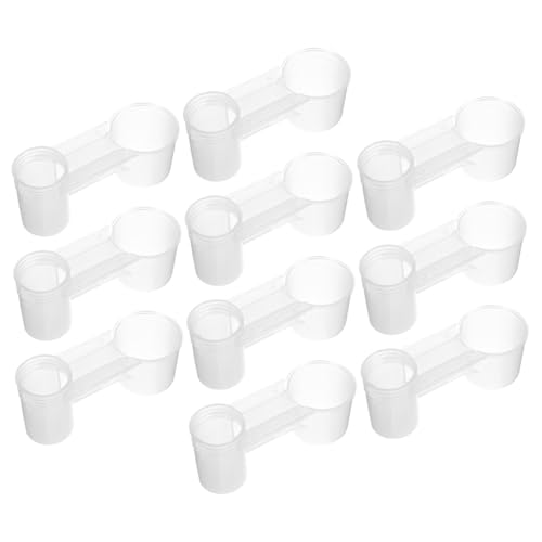 MERRYHAPY 10 Stück Teiliges Vogeltränken Futterset Kunststoff Futterspender mit Großer Kapazität für Wellensittiche Papageien und Kleine Vögel Geeignet Leicht zu Reinigen MERRYHAPY 10 Stück Teiliges Vogeltränken Futterset Kunststoff Futterspender mit Großer Kapazität für Wellensittiche Papageien und Kleine Vögel Geeignet Leicht zu Reinigen von MERRYHAPY