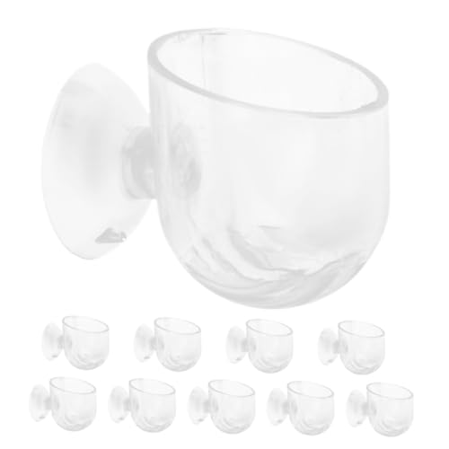 MERRYHAPY Aquarium-pflanzbecher Mit Saugnapf Hydrokultur-aufbewahrungsbox 10er Satz Für Aquarien Dekoration Und Pflanzhalter Aus Acryl von MERRYHAPY