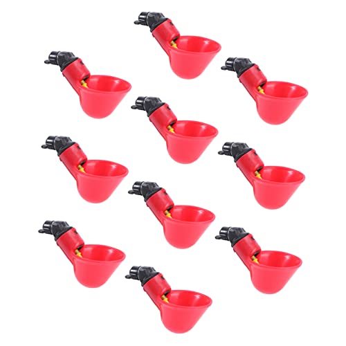 MERRYHAPY 10St Trinkbecher für Geflügelwasser Vogelstall Huhn Geflügeltrinker Wasserspender für Hühner Bauernhof Wasserschale pet Water Bowl geflügel tränke Taubentrinker Hühnertrinker rot MERRYHAPY 10St Trinkbecher für Geflügelwasser Vogelstall Huhn Geflügeltrinker Wasserspender für Hühner Bauernhof Wasserschale pet Water Bowl geflügel tränke Taubentrinker Hühnertrinker rot von MERRYHAPY
