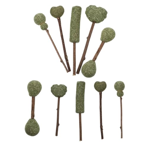 MERRYHAPY 10Stücke Teiliges Katzenminze Lollipop Essbares Zahnpflege für Katzen Fördert die Verdauung und Einsamkeit Natürliches Material für Kätzchen und Katzen von MERRYHAPY