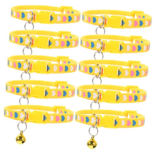 MERRYHAPY Halsband Für Kätzchen Verstellbar Dekorativ Mit Glöckchen Leicht Und Robust Für Alltag Und Feiern von MERRYHAPY