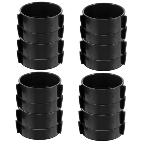 MERRYHAPY 16 STK Wurmtablett wasserschale wasserschüssel wasserverteiler dekofenster trinkhut Futternapf für Reptilien Wurmschale Wassernapf für Reptilien Premium Reptiliennapf Keramik Black MERRYHAPY 16 STK Wurmtablett wasserschale wasserschüssel wasserverteiler dekofenster trinkhut Futternapf für Reptilien Wurmschale Wassernapf für Reptilien Premium Reptiliennapf Keramik Black von MERRYHAPY
