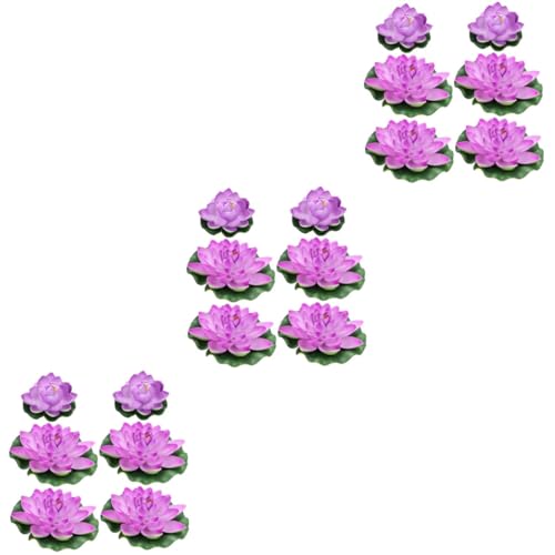 MERRYHAPY 18 STK Künstliche Teichpflanzen Lebensechte Lilie Realistische Seerosenblätter Grünes Schwimmende Lotusblumen Künstliche Seerosen Lotusblumenteichdekor Wasser Seerose Violet MERRYHAPY 18 STK Künstliche Teichpflanzen Lebensechte Lilie Realistische Seerosenblätter Grünes Schwimmende Lotusblumen Künstliche Seerosen Lotusblumenteichdekor Wasser Seerose Violet von MERRYHAPY