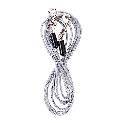 MERRYHAPY 5mm x 3m Outdoor Hundeleine Aus Stahl Mit Köpfen Robuste Und Langlebige Zugleine Für Hunde Ideal Für Und Training Bissfest Und Wetterfest MERRYHAPY 5mm x 3m Outdoor Hundeleine Aus Stahl Mit Köpfen Robuste Und Langlebige Zugleine Für Hunde Ideal Für Und Training Bissfest Und Wetterfest von MERRYHAPY