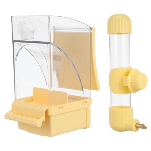MERRYHAPY 1Satz Automatischer Futter und Wasserspender für Vogelkäfige Hygienische Hülsenschublade für Papageien Sittiche und Wasserspender für Optimale MERRYHAPY 1Satz Automatischer Futter und Wasserspender für Vogelkäfige Hygienische Hülsenschublade für Papageien Sittiche und Wasserspender für Optimale von MERRYHAPY