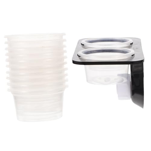 MERRYHAPY 1Satz Reptil Futterspender mit Schalen Doppeltes Design für Gecko Futter und Wasser mit Saugnapf Langlebige Nutzung im Terrarium MERRYHAPY 1Satz Reptil Futterspender mit Schalen Doppeltes Design für Gecko Futter und Wasser mit Saugnapf Langlebige Nutzung im Terrarium von MERRYHAPY