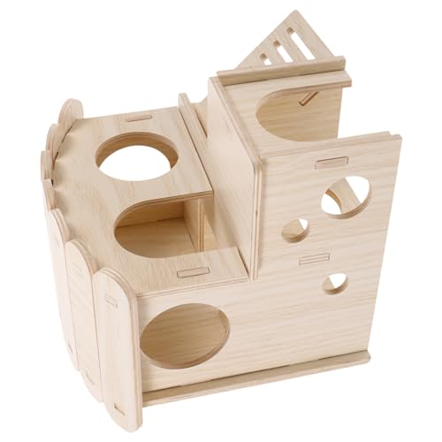 MERRYHAPY 1Stück Doppelstöckiges Hamsterhaus aus Umweltfreundliches Stabiles für Haustiere mit Unterhaltungsbereich für Hamster und Kleintiere Langlebig und MERRYHAPY 1Stück Doppelstöckiges Hamsterhaus aus Umweltfreundliches Stabiles für Haustiere mit Unterhaltungsbereich für Hamster und Kleintiere Langlebig und von MERRYHAPY