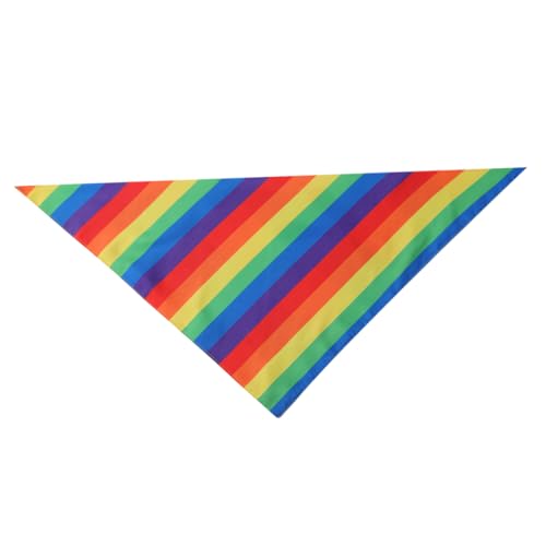 MERRYHAPY Regenbogen-Bandana Für Haustiere Dekoratives Taschentuch Mit Regenbogenmuster Atmungsaktiv Langlebig Selbst Anpassbar Modisch Für Jeden Anlass von MERRYHAPY