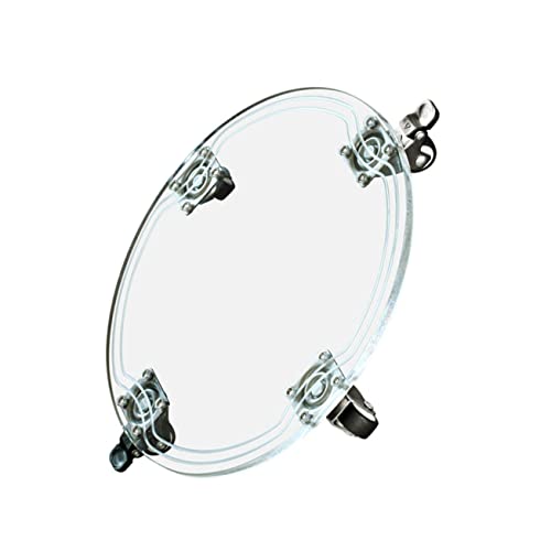MERRYHAPY 1Stück Runder Pflanzenroller mit Transparente Blumentablett mit Flexibles Pflanzentopfhalter für Innen und Außen Hochwertiges zu Reinigendes von MERRYHAPY