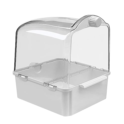 MERRYHAPY 1Stück Vogelbadewanne für Kleine Umweltfreundliche Papagei Badewanne mit Wasserinjektor Stressabbau und Fellreinigung für Sittiche und Andere von MERRYHAPY