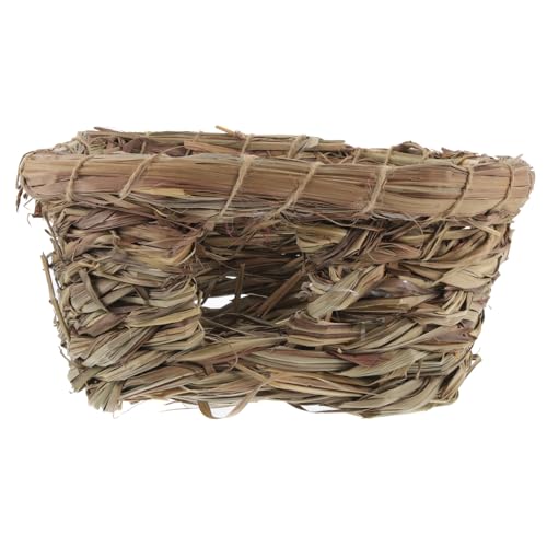 MERRYHAPY Grasgewebtes Nest Für Haustiere Handgewebtes Haustiernest Kaninchennest Hamsternest Natürliche Materialien Sicher Für Ihr Haustier MERRYHAPY Grasgewebtes Nest Für Haustiere Handgewebtes Haustiernest Kaninchennest Hamsternest Natürliche Materialien Sicher Für Ihr Haustier von MERRYHAPY