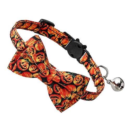MERRYHAPY Halloween-katzenkostüm-zubehör Verstellbares Halsband Mit Fliege Und Glocke Hundehalsband Weich Und Bequem Zum Verkleiden Von Haustieren von MERRYHAPY