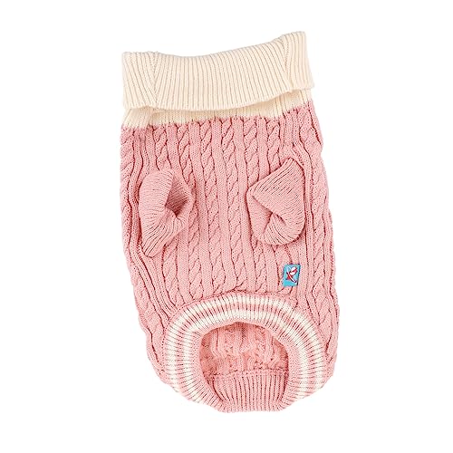 MERRYHAPY Wintersweater Für Kleine Hunde Rollkragenpullover Mit Knöpfen Haustierbekleidung Warme Hundekleidung Für Welpen von MERRYHAPY
