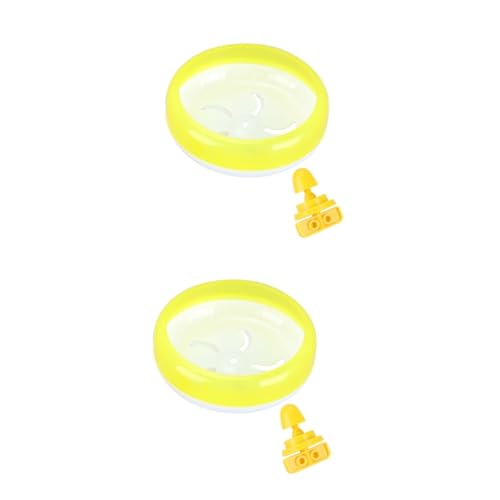 MERRYHAPY 2 STK kleines Tierspielzeug Chinchilla-Rad tierisches Laufrad Hamsterhaus kleines Haustierspielzeug Hamster Spielzeug hamsterspielzeug Hamster Laufrad Haustier Spielzeug Yellow MERRYHAPY 2 STK kleines Tierspielzeug Chinchilla-Rad tierisches Laufrad Hamsterhaus kleines Haustierspielzeug Hamster Spielzeug hamsterspielzeug Hamster Laufrad Haustier Spielzeug Yellow von MERRYHAPY