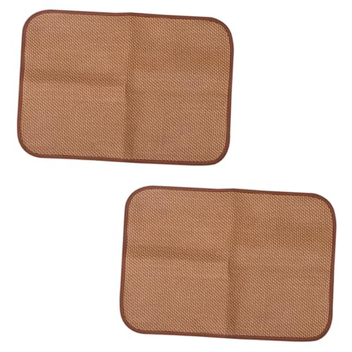 MERRYHAPY 2 STÜCK Hundematte aus Rattan und Atmungsaktive Sommer Kühlmatte für Hundehütte Strapazierfähige Formstabile Haustiermatte Abkühlung für Hunde im Sommer von MERRYHAPY