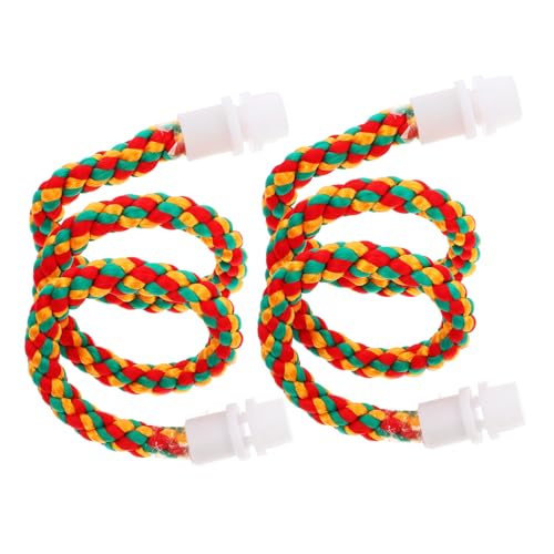 MERRYHAPY 2er-Pack Vogel-papagei-Spielzeug Sittich-Seil Sitzstange Papagei-Leiter Spielzeug Käfig-zubehör Vogel-Bungee-Seil Kletterseil-Set von MERRYHAPY