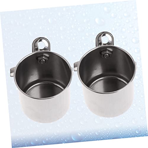 MERRYHAPY 2 Stück Edelstahl Vogel Futter Wassernapf mit Clip Langlebige Futterschale für Papageien und Kleine Vögel Robustes Futterzubehör für Vogelkäfig Leicht zu Reinigen rutschfest und MERRYHAPY 2 Stück Edelstahl Vogel Futter Wassernapf mit Clip Langlebige Futterschale für Papageien und Kleine Vögel Robustes Futterzubehör für Vogelkäfig Leicht zu Reinigen rutschfest und von MERRYHAPY