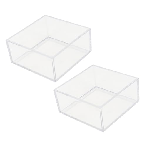 MERRYHAPY Fütterungsbox für Reptilien Acrylmaterial 2 Stück Wasser- und Futternapf für Haustiere sicher und leicht zu reinigen von MERRYHAPY