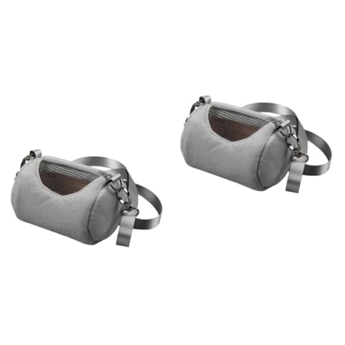 MERRYHAPY Tragbare Transportbox Für Haustiere 2 Stück Von Fluggesellschaften Zugelassen Für Hamster Grau Kratzfest Bequemes Reisen Für Outdoor-Abenteuer von MERRYHAPY