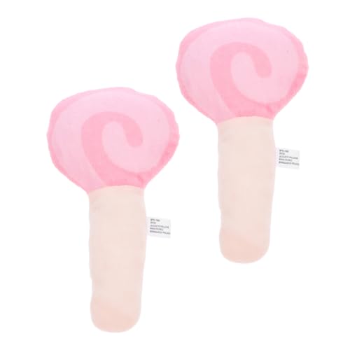MERRYHAPY 2stücke Haustier Kauspielzeug Für Kleine Hunde Plüsch Quietschspielzeug Cartoon-Form Fördert Zahnpflege Spielspaß Für Welpen Niedliches Design Für Interaktives Spielen von MERRYHAPY