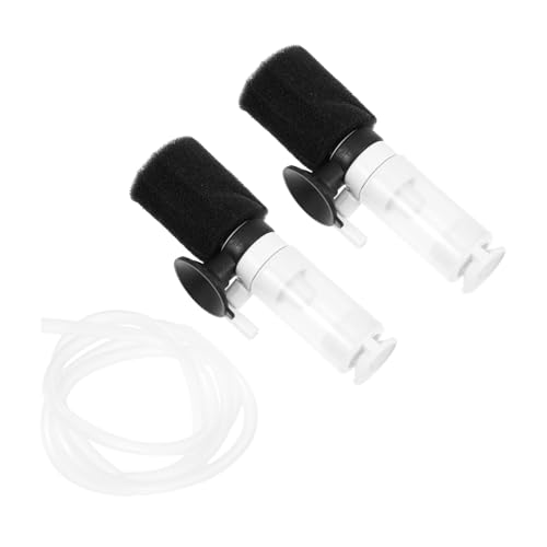 MERRYHAPY Mini-pneumatikfilter Für Aquarium Zugabefilter Schwammfilter Mit Auslassventil Kunststoff Einfach Zu Reinigen von MERRYHAPY