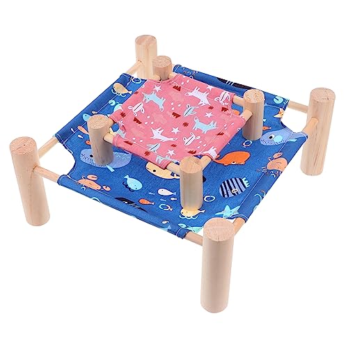 MERRYHAPY 2stücke Haustier-hängematte Für Kleintiere Atmungsaktives Canvas-Bett Abnehmbar Und Waschbar Für Hamster Meerschweinchen Kaninchen Und Andere Kleine Tiere Fröhliches Design von MERRYHAPY