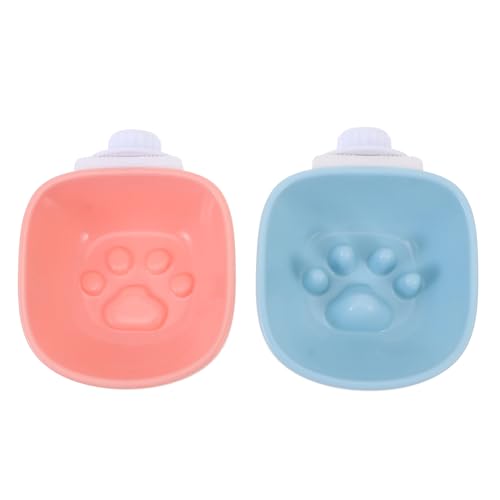 MERRYHAPY 2 Stück Hunde-Slow-Feeder Haustier-Wasser- Und Futternapf Pfoten-Design Hindernis Zum Reinigen Hängender Futterspender Für Den Innenbereich von MERRYHAPY