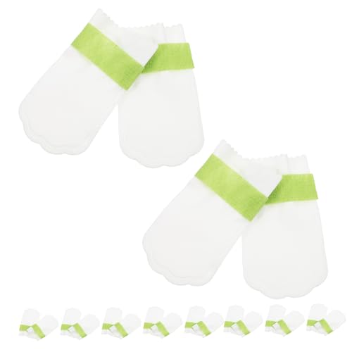 MERRYHAPY 20 Stück Teiliges Atmungsaktive Hundeschuhe mit Wasserdichtem Rutschfestem Sohlen pfotenschutz Strapazierfähig und Einfach Anzuziehen für Outdoor und Schmutzschutz bei Kleinen von MERRYHAPY