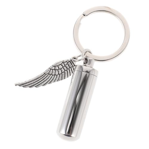 MERRYHAPY 2St Asche Halskette Tierurne Schlüsselanhänger Hundehalsketten für kleine Hunde Mini-Urnen für Asche rostfreier Urnenanhänger Welpen-Asche-Andenken Rostfreier Stahl Black MERRYHAPY 2St Asche Halskette Tierurne Schlüsselanhänger Hundehalsketten für kleine Hunde Mini-Urnen für Asche rostfreier Urnenanhänger Welpen-Asche-Andenken Rostfreier Stahl Black von MERRYHAPY